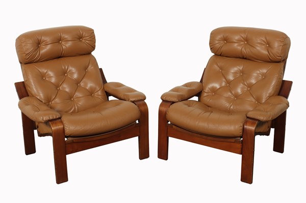 Lot 73 - PAIR OF LOUNGE CHAIRS