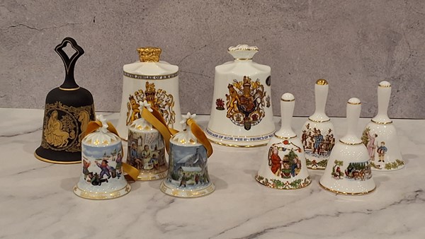 Lot 1348 - PORCELAIN BELLS