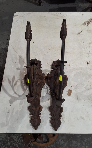 Lot 106 - PAIR OF SCONCES