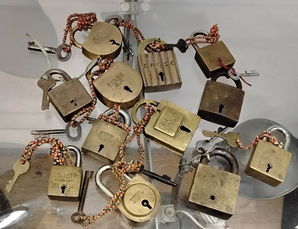 Lot 1296 - TWELVE PADLOCKS