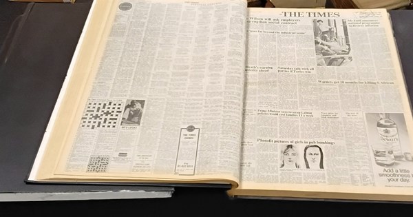Lot 1355 - THE LONDON TIMES 1967-74