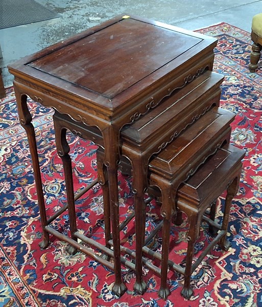 Lot 92 - CHINOISERIE TABLE NEST