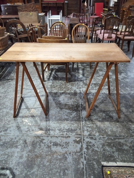 Lot 179 - TRESTLE TABLE
