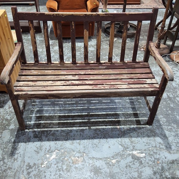 Lot 332 - OUTDOOR BENCH