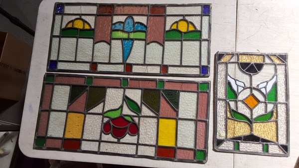 Lot 327 - LEADLIGHT PANELS