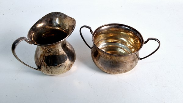 Lot 1026 - SILVER MILK & SUGAR