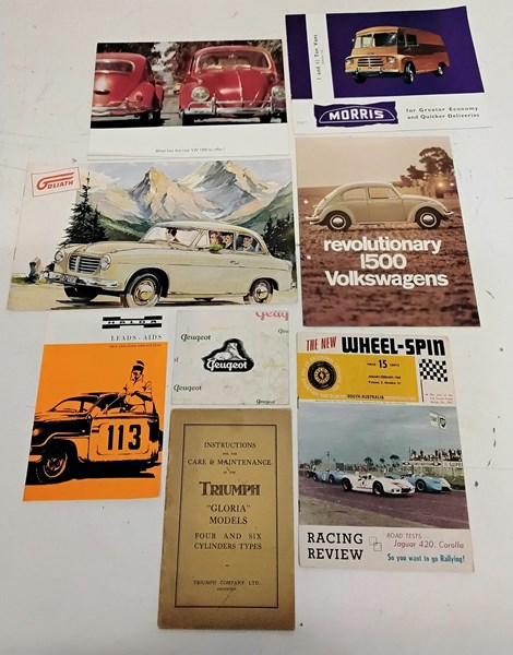 Lot 1202 - AUTOMOTIVE BROCHURES