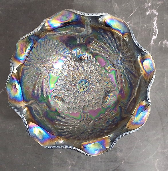 Lot 1153 - CARNIVAL GLASS BOWL