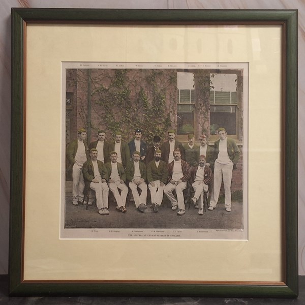 Lot 1072 - Print of a handcoloured photograph of the...