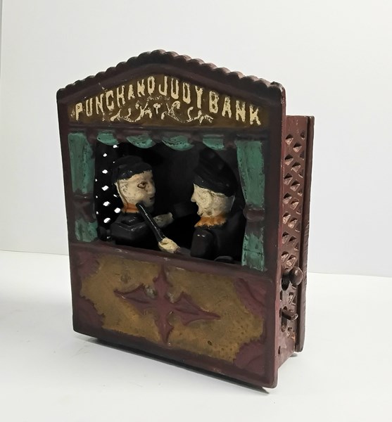 Lot 1168 - CAST IRON MONEY BOX