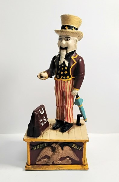 Lot 1167 - CAST IRON MONEY BOX