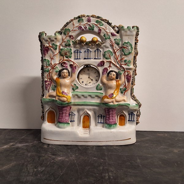 Lot 1301 - STAFFORDSHIRE CLOCK TOWER