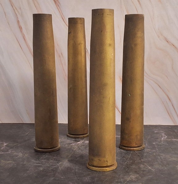Lot 1254 - TRENCH ART VASES