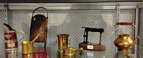 Lot 1283 - BRASS AND COPPER