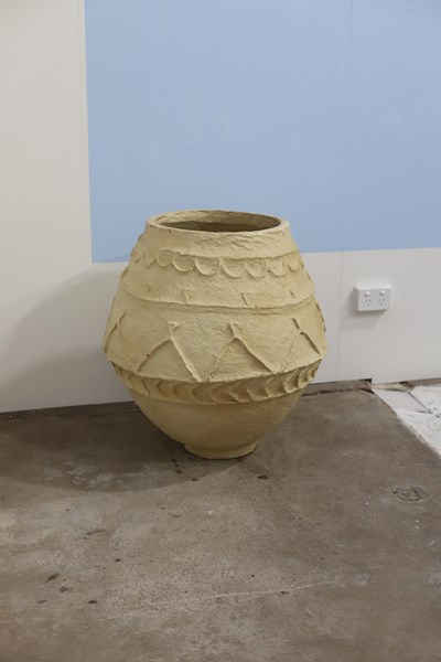 Lot 153 - PAPIER MACHE POT