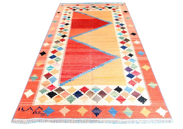 Lot 356 - FARS SHIRAZ KILIM RUG