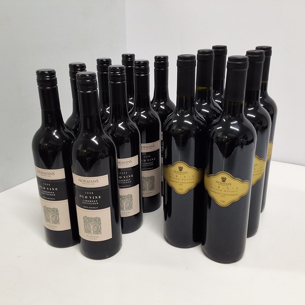Lot 65 - ASSORTED VINTAGES - NORMANS CABERNET SAUVIGNON