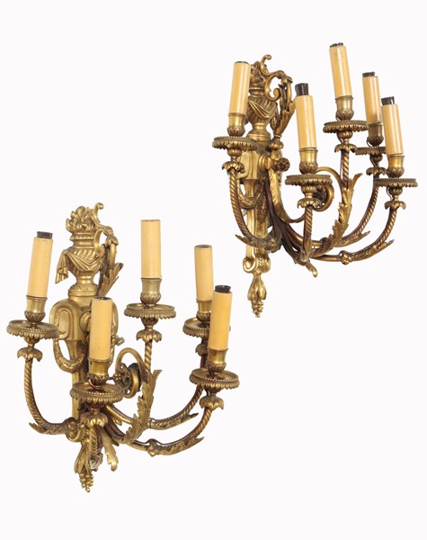 Lot 87 - PAIR OF SCONCES