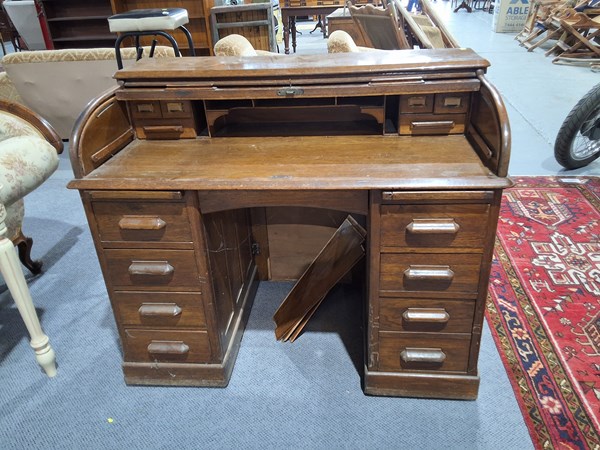Lot 234 - ROLL TOP DESK