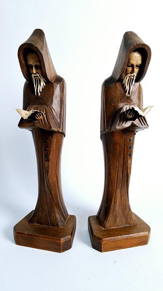 Lot 1397 - CARVED TIMBER FIGURES