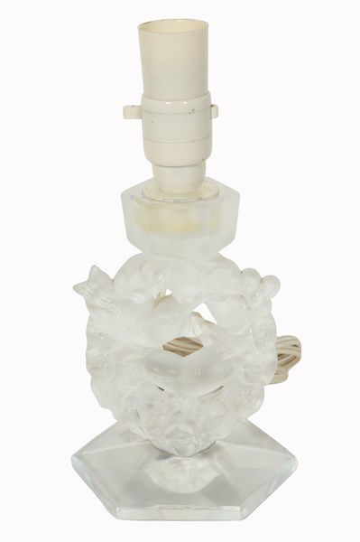 Lot 164 - LALIQUE LAMP BASE