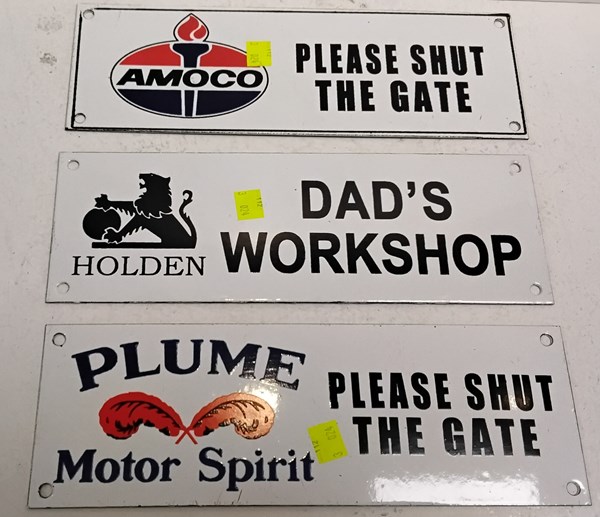 Lot 1144 - ENAMEL SIGNS