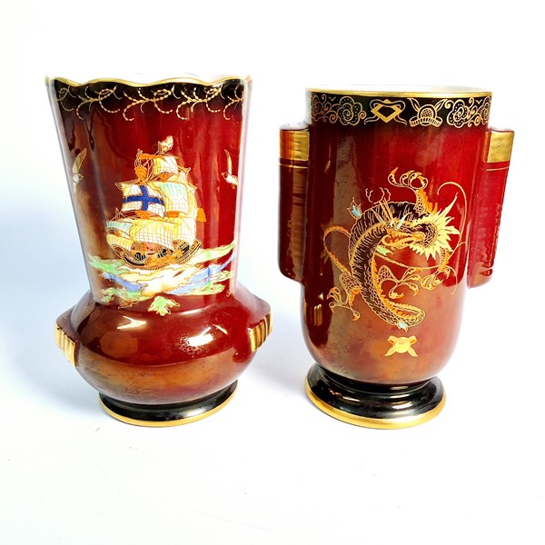 Lot 1424 - CROWN DEVON VASES