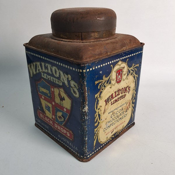 Lot 1114 - WALTON'S BLACK DROPS TIN