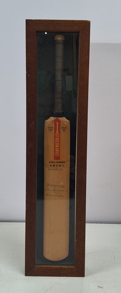 Lot 1195 - SIGNED MINI CRICKET BAT
