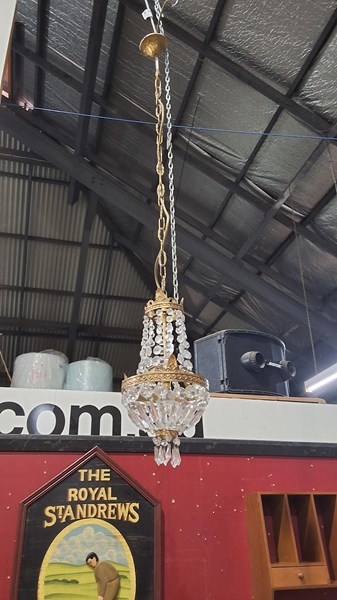 Lot 30 - BASKET CHANDELIER