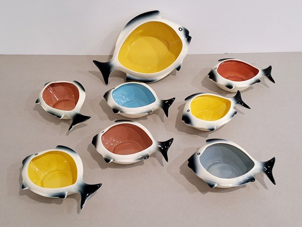 Lot 1257 - FISH SERVING SET