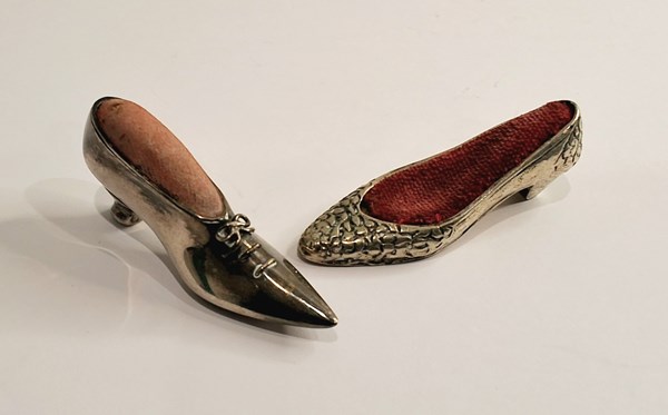 Lot 1060 - SILVER PIN CUSHIONS