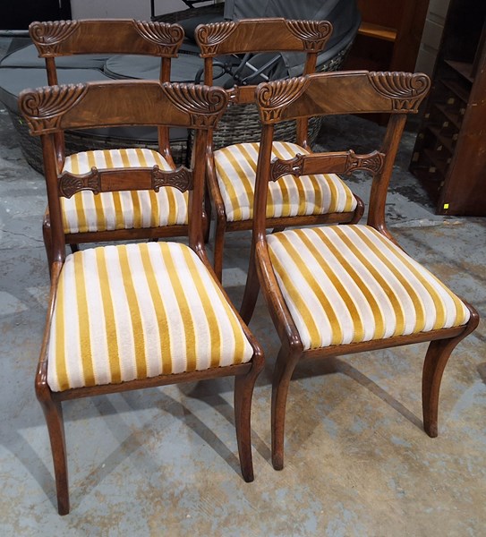 Lot 221 - DINING CHAIRS
