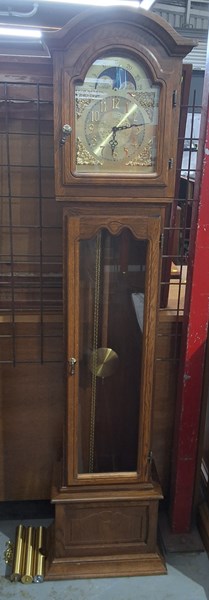 Lot 370 - GRANDFATHER CLOCK