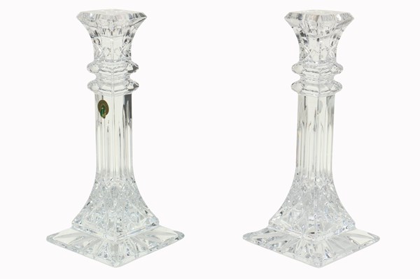 Lot 17 - WATERFORD CRYSTAL CANDLESTICKS