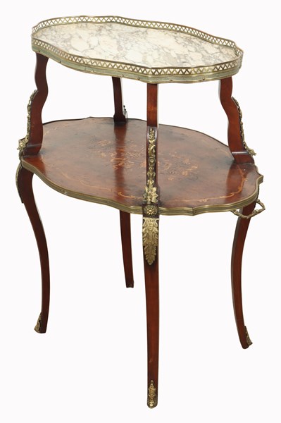 Lot 107 - ETAGERE TEA TABLE