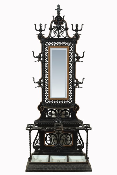 Lot 6 - CAST IRON HALL STAND