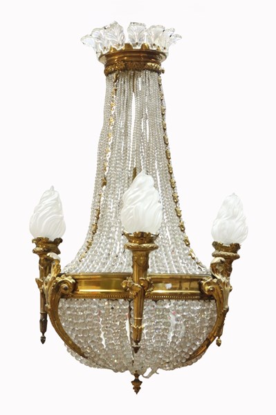Lot 116 - BASKET CHANDELIER