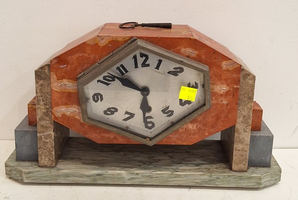 Lot 1205 - MARBLE CLOCK