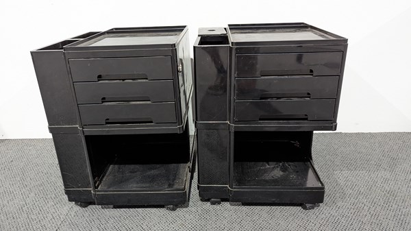 Lot 362 - PAIR OF TROLLEYS