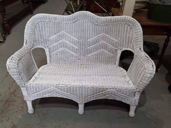 Lot 430 - CANE BENCH
