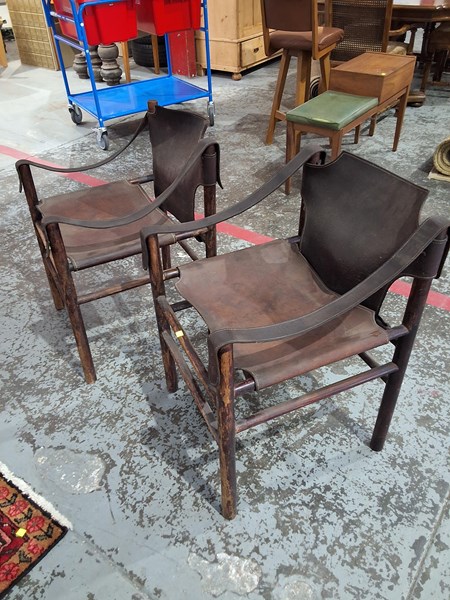 Lot 16 - SAFARI CHAIRS