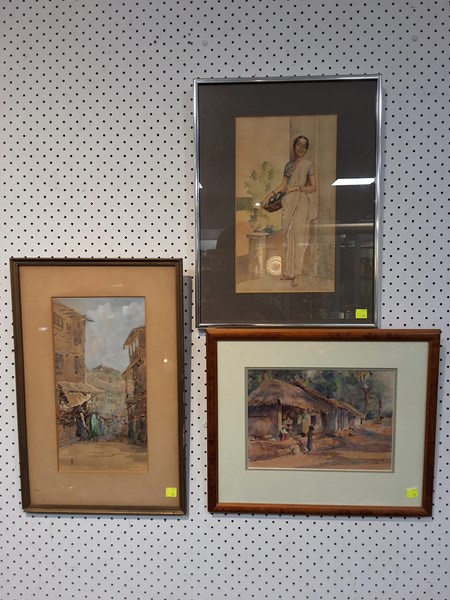 Lot 1413 - WATERCOLOURS