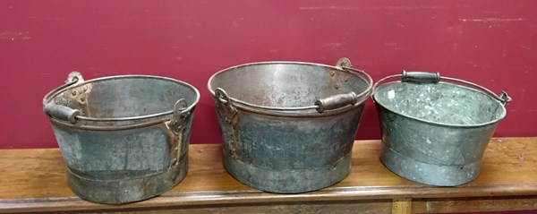 Lot 47 - SET OF THREE BUCKETS