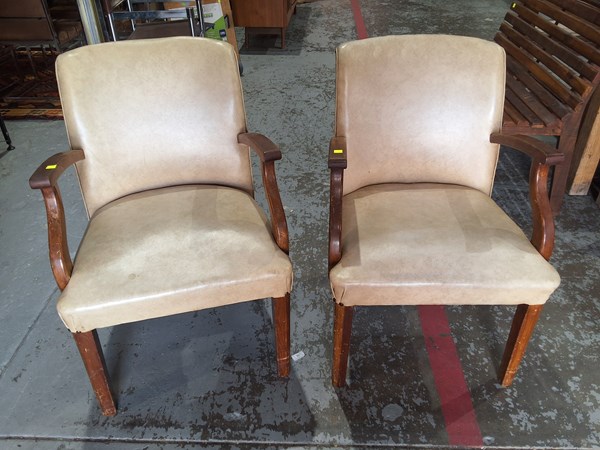 Lot 163 - PAIR OF ARMCHAIRS