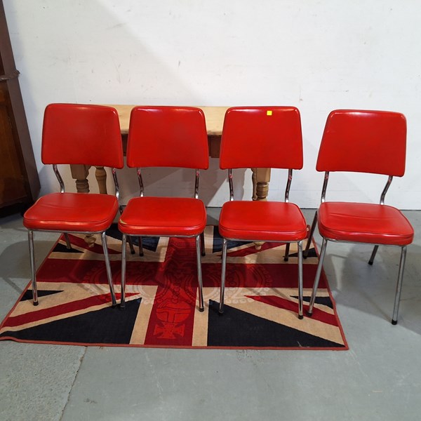 Lot 220 - FOUR KITCHEN DINING CHAIRS