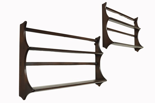 Lot 139 - PAIR OF ERCOL WINDSOR PLATE RACKS