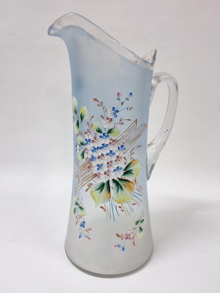 Lot 1364 - GLASS WATER PITCHER