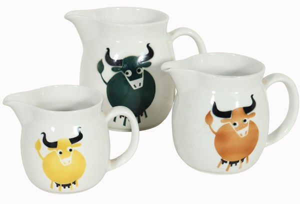 Lot 61 - SET OF COW JUGS