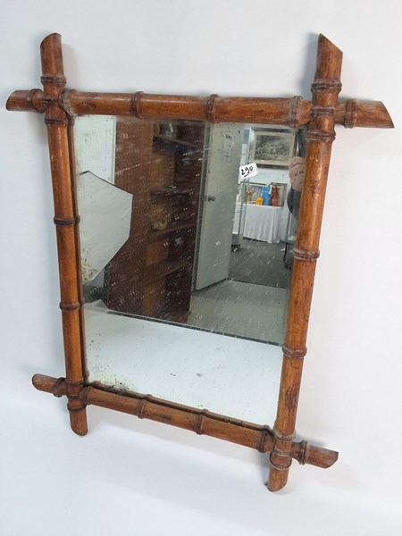 Lot 1113 - TIMBER FRAMED MIRROR